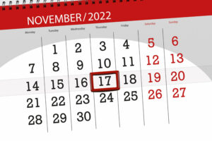 calendar-2022-deadline-day-month-page-organizer-date-november-thursday-number-17
